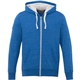 aerial view a baltic blue heather (436) mens sandylake roots73 french terry full zip hoodie, image 1 of 4