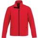 aerial view a team red (358) mens karmine water repellent lightweight softshell jacket, image 1 of 2