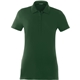 aerial view a forest green (640) womens acadia short sleeve polo, image 1 of 3