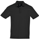 aerial view a black/steel grey (995) mens wilcox short sleeve performance polo, image 1 of 2