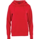 aerial view a team red (358) womens dayton classic cozy fleece hoodie, image 1 of 2