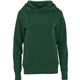 aerial view a forest green (640) womens dayton classic cozy fleece hoodie, image 1 of 2