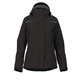 aerial view a black/black (995) womens yamaska waterproof 3- in -1 jacket with detachable hood, image 1 of 13