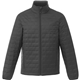 aerial view a grey storm (991) mens telluride lightweight packable insulated puffer jacket, image 1 of 10