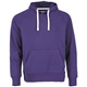 aerial view a bright purple (588) mens maplegrove roots73 fleece hoodie, image 1 of 2