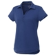 aerial view a metro blue (550) womens amos eco short sleeve performance polo, image 1 of 2