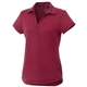 aerial view a vintage red (369) womens amos eco short sleeve performance polo, image 1 of 2