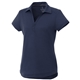 aerial view a vintage navy (573) womens amos eco short sleeve performance polo, image 1 of 2