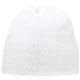 a white (125) unisex level knit beanie