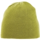 a dark citron green (660) unisex level knit beanie