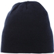 a navy (575) unisex level knit beanie