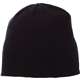 a black (995) unisex level knit beanie