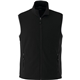 aerial view a black (995) mens tyndall poly microfleece vest, image 1 of 2