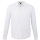 aerial view a white (125) mens tatra eco knit long sleeve button up shirt, image 1 of 4