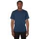 aerial view a navy (575) mens american giant heavy weight cotton short sleeve t - shirt, image 1 of 5