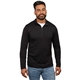 aerial view a black (995) mens izu everything performance eco quarter zip, image 1 of 8