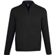 aerial view a black (995) telica mens brushed back recycled fleece jacket, image 1 of 4