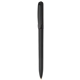 aerial view a black with black ink pivo(r) slim retractable pen, image 1 of 7