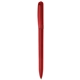 aerial view a red with black ink pivo(r) slim retractable pen, image 1 of 7