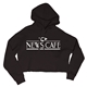 a black ace usa ladies brushed fleece hoodie