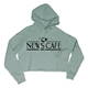 a mineral green ace usa ladies brushed fleece hoodie