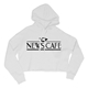 a white ace usa ladies brushed fleece hoodie