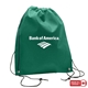 aerial view a group of non - woven drawstring backpack bag w / 3- day rush service, image 3 of 4