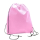 aerial view a group of non - woven drawstring backpack bag w / 3- day rush service, image 4 of 4