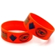 a custom printed silicone bracelets 25mm