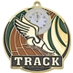 a shiny gold stock gold enamel sports medals track