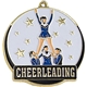 a shiny gold stock gold enamel sports medals cheerleading
