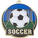 a shiny gold stock gold enamel sports medals soccer