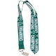 aerial view a group of silkscreened flat polyester lanyard, image 4 of 6