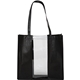 a black medium clear window tote bag