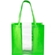 a green medium clear window tote bag