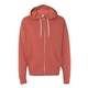 aerial view a rust independent trading co. - unisex lightweight full - zip hooded sweatshirt, image 1 of 4