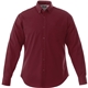 aerial view a maroon ma (384) mens wilshire long sleeve button up shirt, image 1 of 2