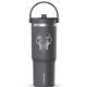 aerial view a grey matter 32 oz hydrapeak insulated stainless travel tumbler, image 1 of 2