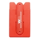 aerial view a red silicone stand smart wallet phone stand, image 1 of 2