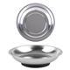 aerial view a silver partsaver stainless magnetic bowl, image 1 of 3