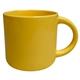 aerial view a yellow (pms 124 c) luxluster 13.5 fl oz mug, image 1 of 3