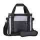 aerial view a grey-black (pms 423 c) 24 can glacier peak xl cooler bag, image 1 of 2