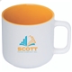 aerial view a yellow bowery 400 ml. (13.5 fl. oz) stoneware mug, image 1 of 2