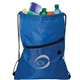 aerial view a royal blue akerley insulated drawstring cooler cinch, image 1 of 2