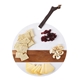aerial view a white -wood calacatta charcuterie board, image 1 of 4