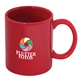 aerial view a red fuzion c handle mug premium, image 1 of 2