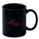 aerial view a black fuzion c handle mug premium, image 1 of 2
