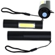 aerial view a black renew rechargeable flashlight, image 1 of 5
