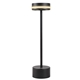 aerial view a black renew nightshade rechargeable desk lamp, image 1 of 2