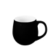 aerial view a black kootenay speckled 520 ml. (17.6 fl. oz) new bone china mug, image 1 of 3
